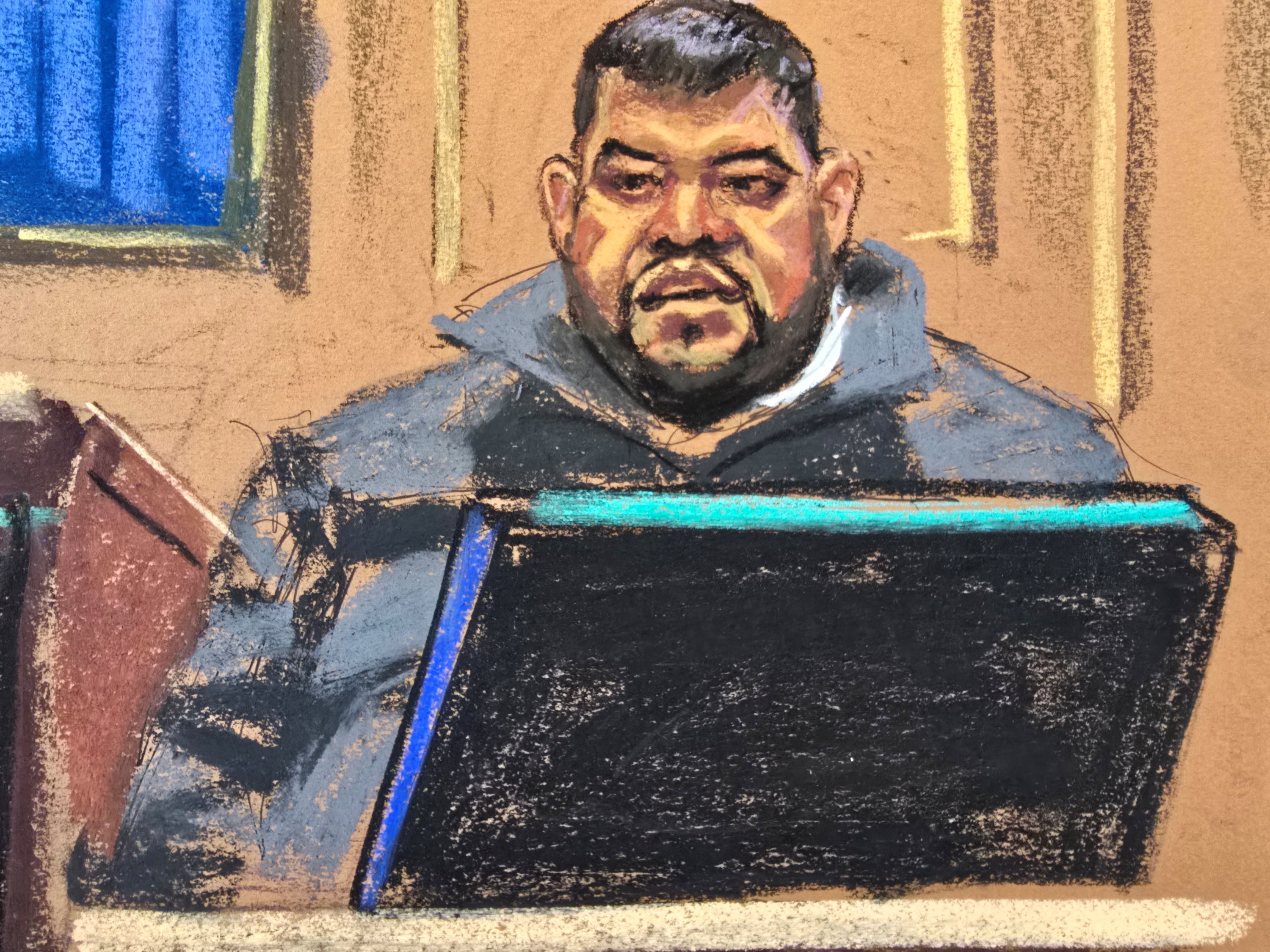 Hotel security guard Eddy Garcia testifies Tuesday