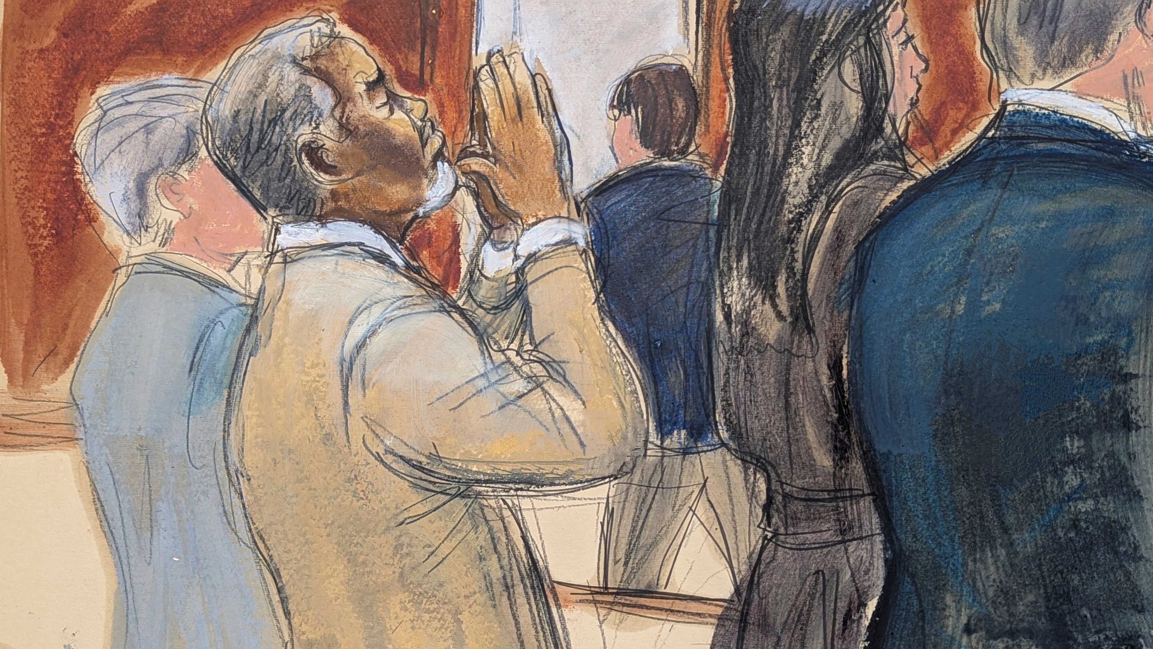 Diddy reacts after he is acquitted of the most serious charges in his sex trafficking trial.