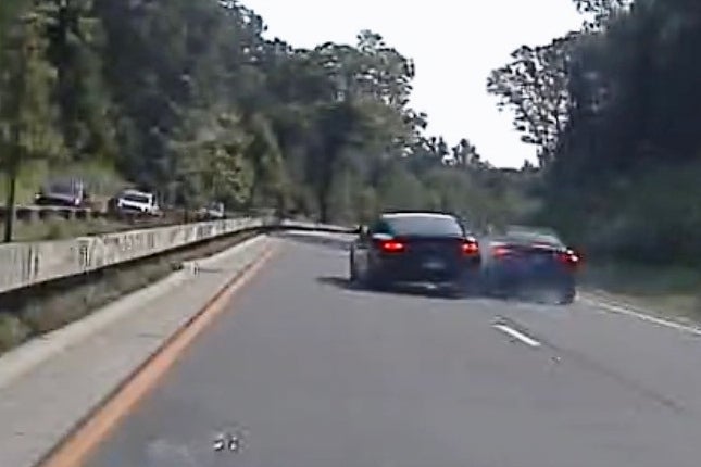 State police said Robins was trying to catch up to McMahon on the parkway and clock his speed before pulling him over but the incident was not a pursuit