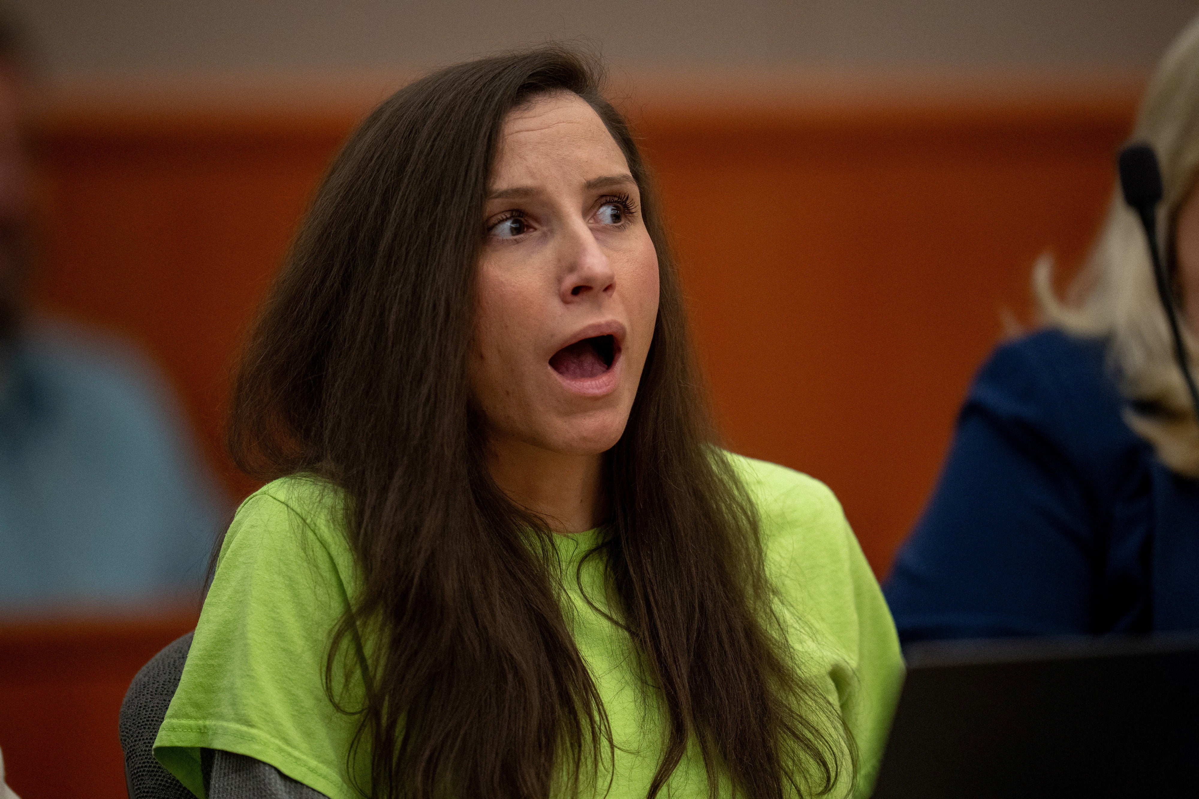 Richins reacts in court as victim impact statements are being read