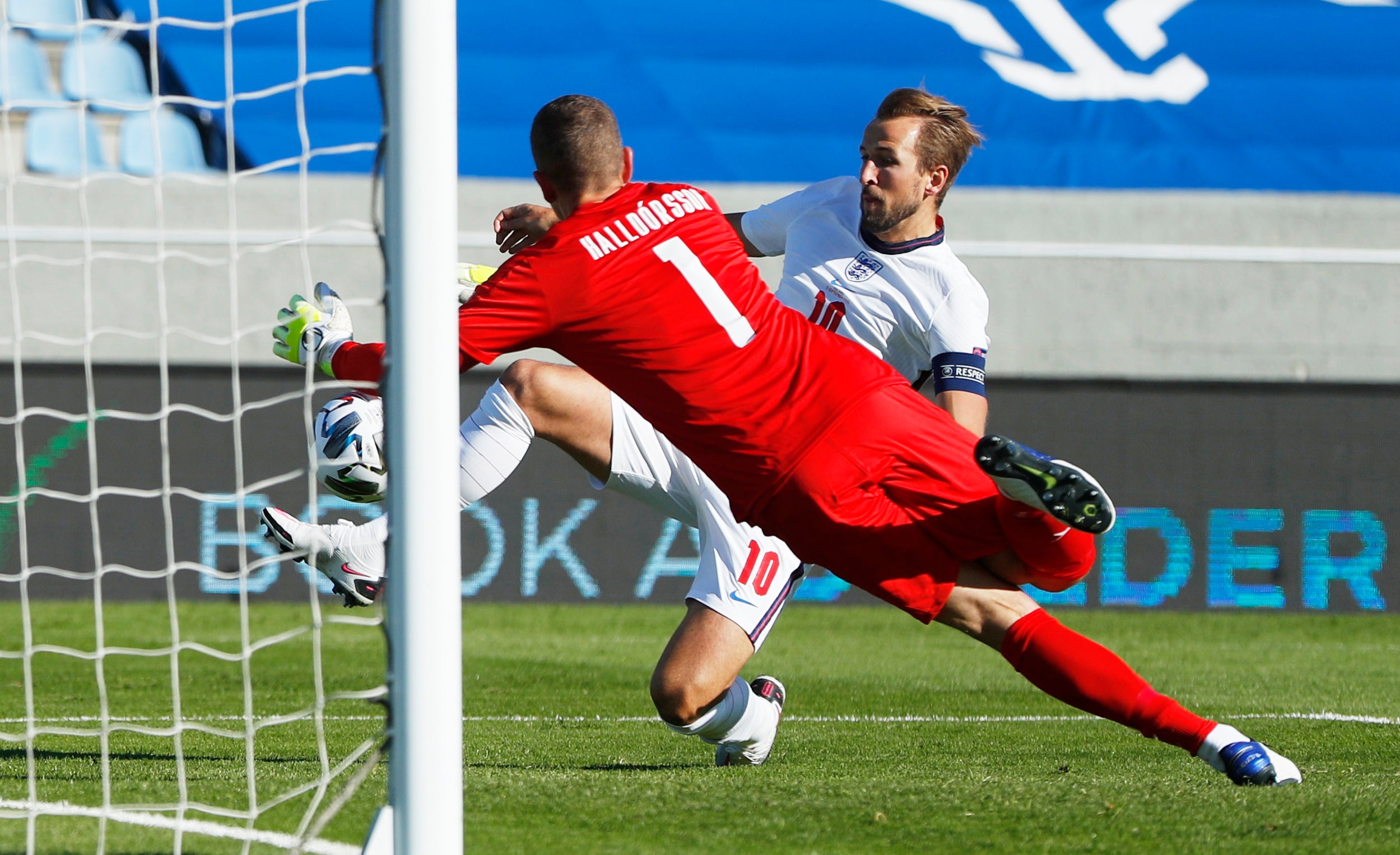 Harry Kane sees an early goal disallowed