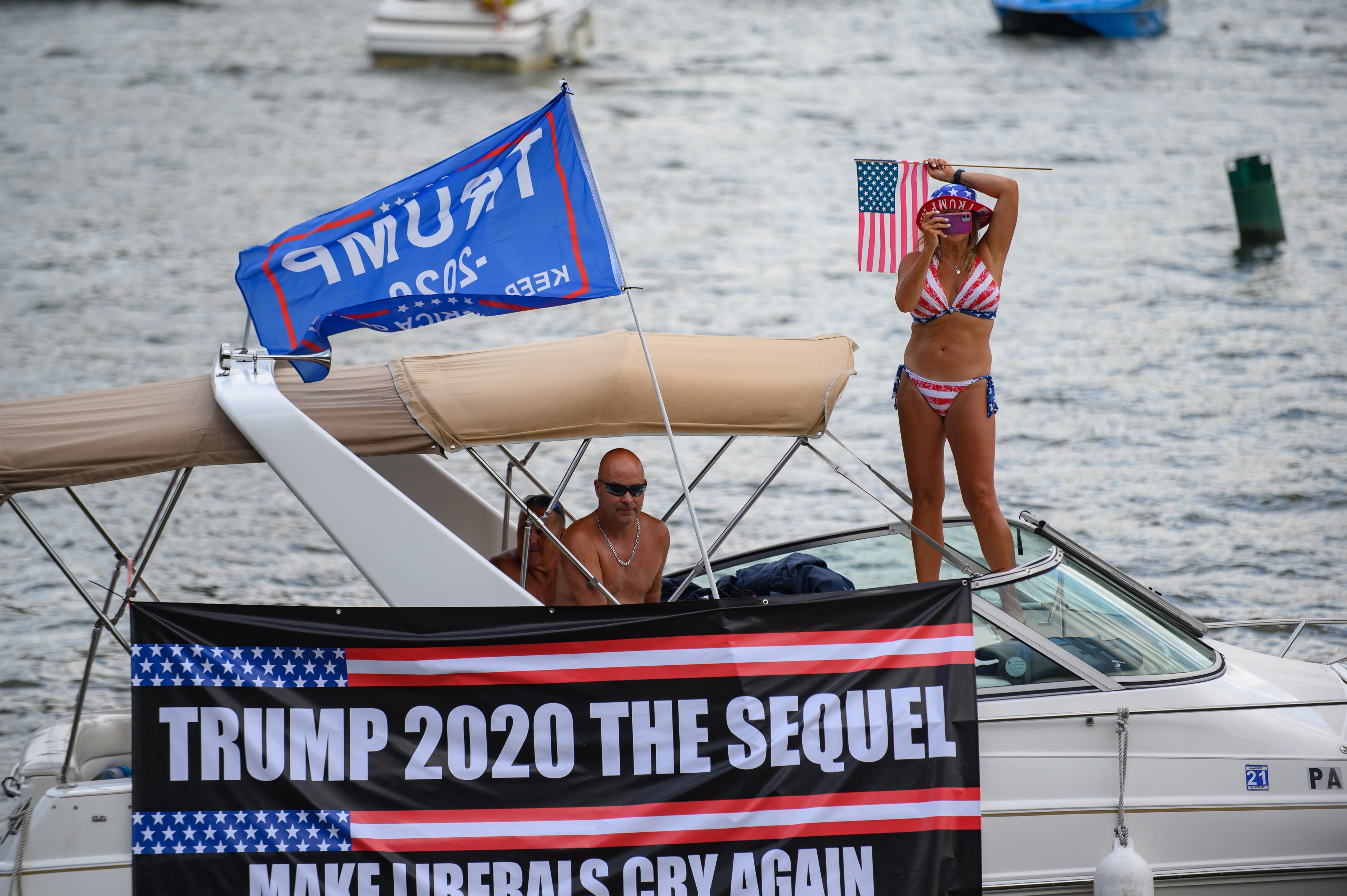 Multiple boats sink at pro-Trump boat parade in Texas as MAGA flotillas appear across US