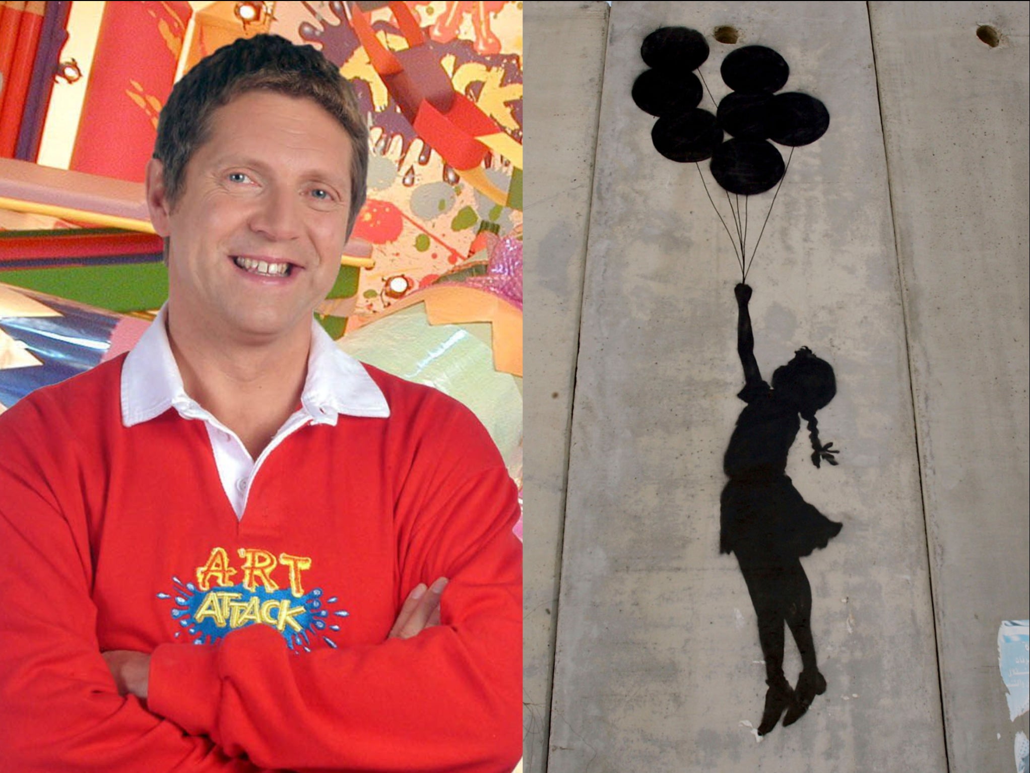 Bizarre theory suggests Banksy is really Art Attack’s Neil Buchanan