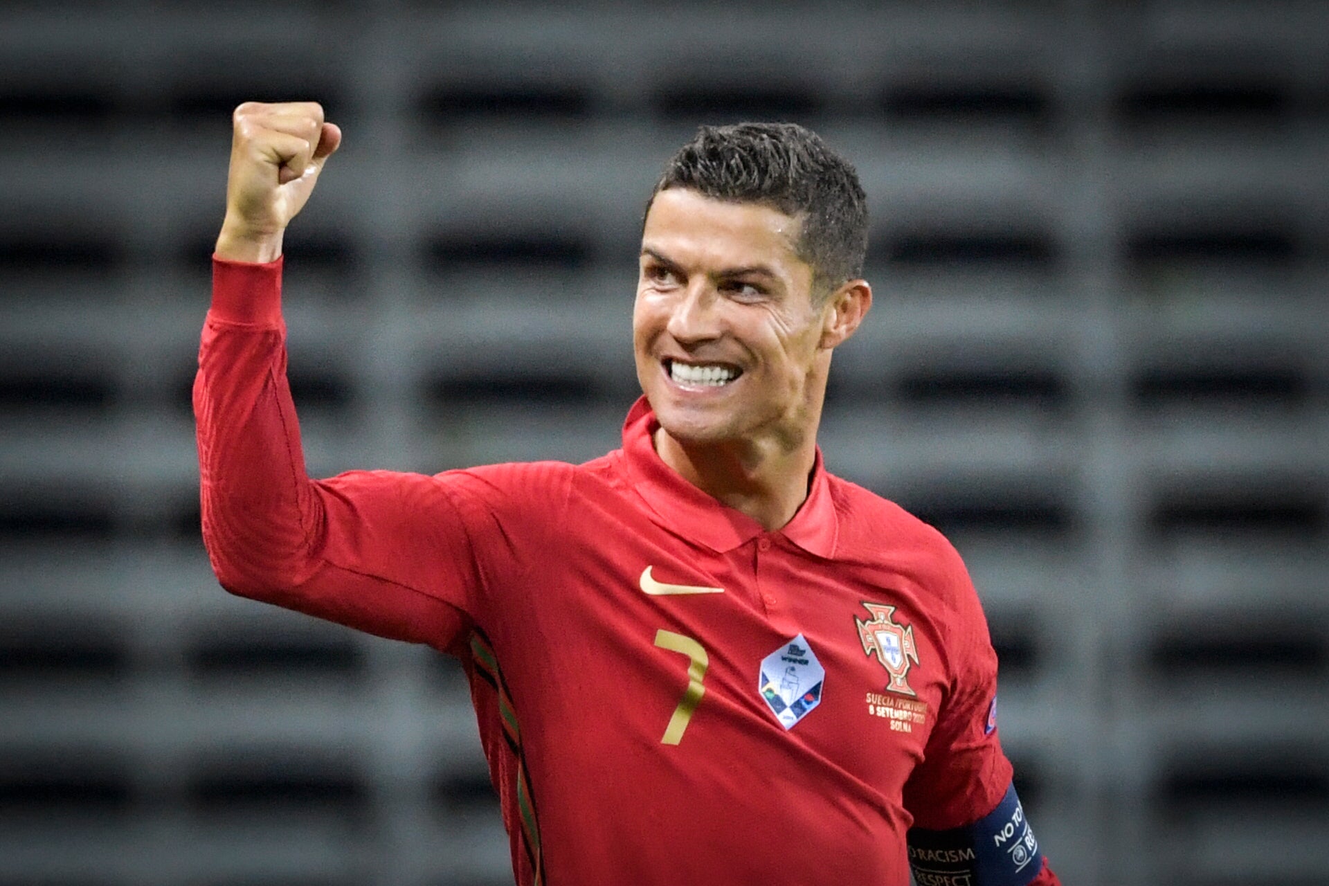 Cristiano Ronaldo scored his 100th international goal for Portugal