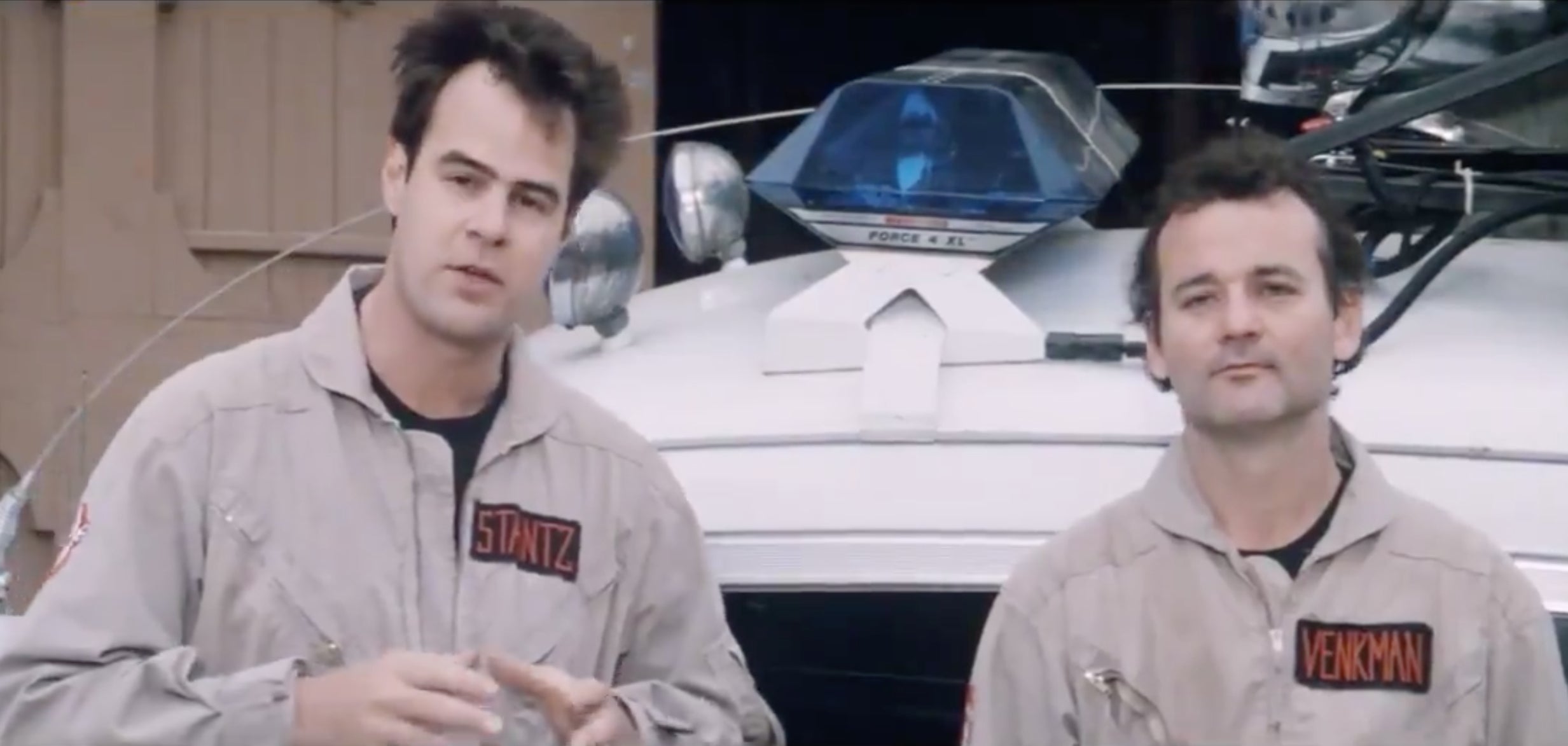 Aykroyd (left) and Bill Murray in ‘Ghostbusters’