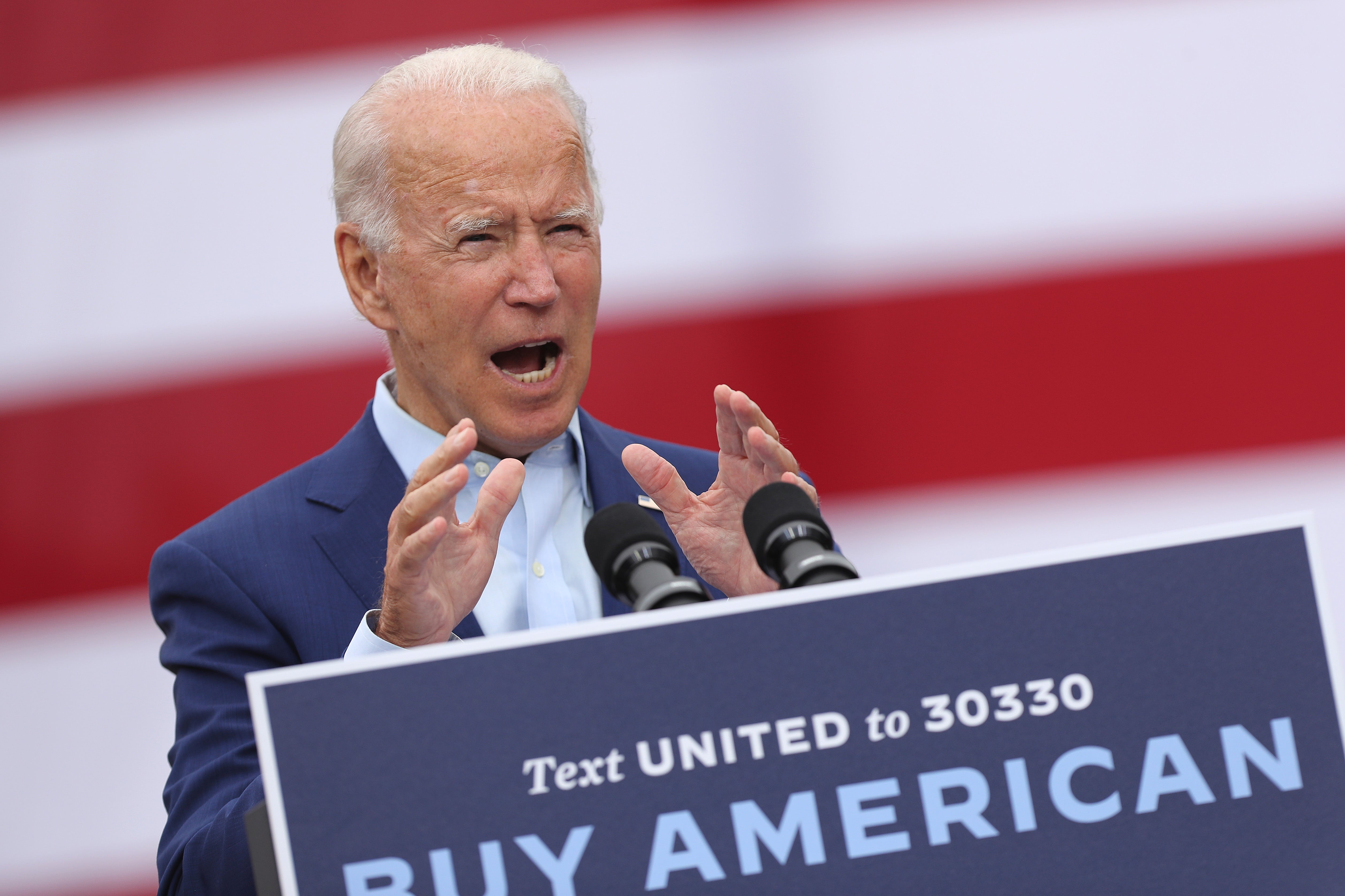 Joe Biden has condemned Donald Trump over reported comments on coronavirus