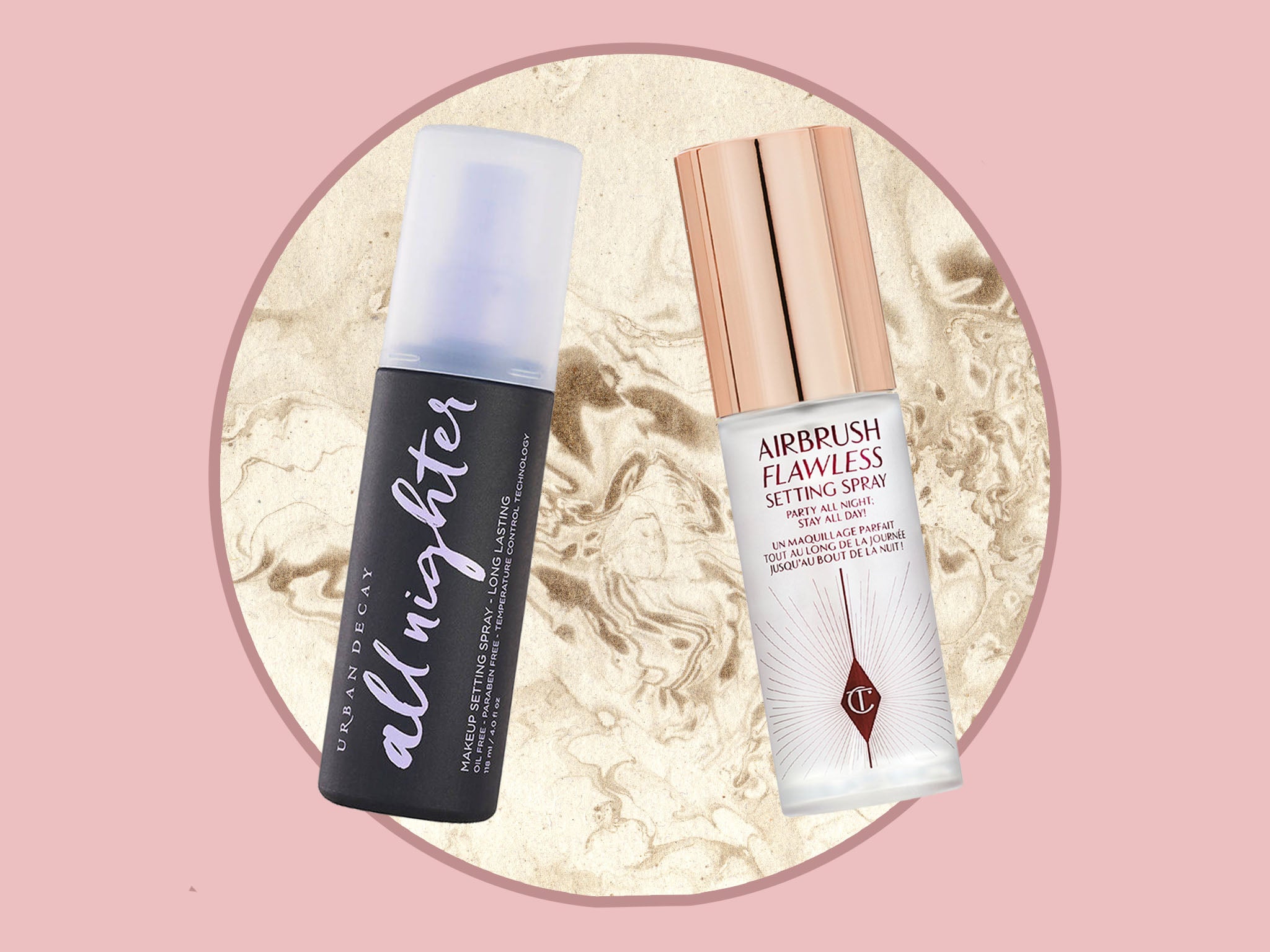 Both setting sprays promise 16-hour make-up wear