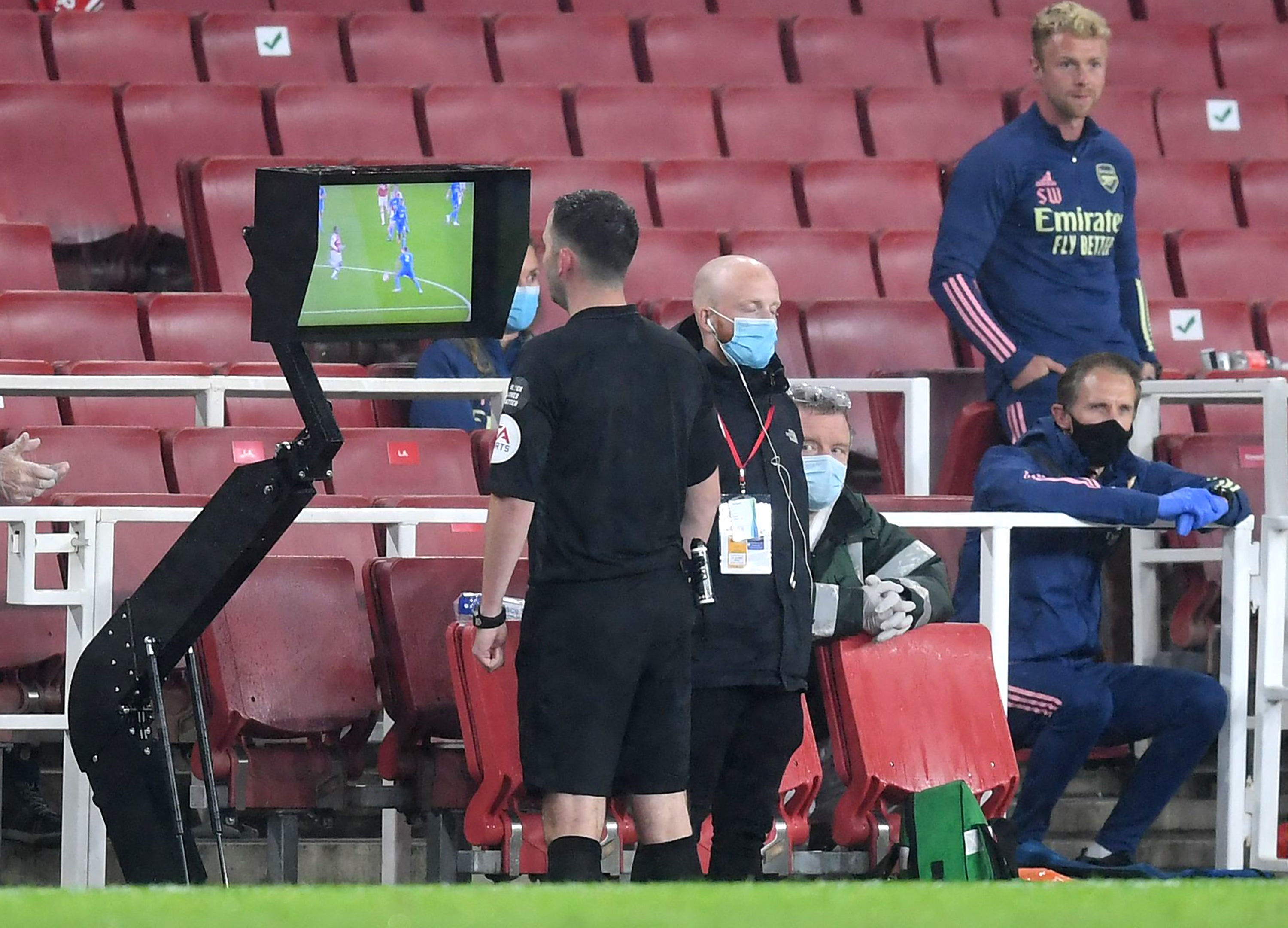 Referees could use the pitchside monitors more often to ease fan frustrations