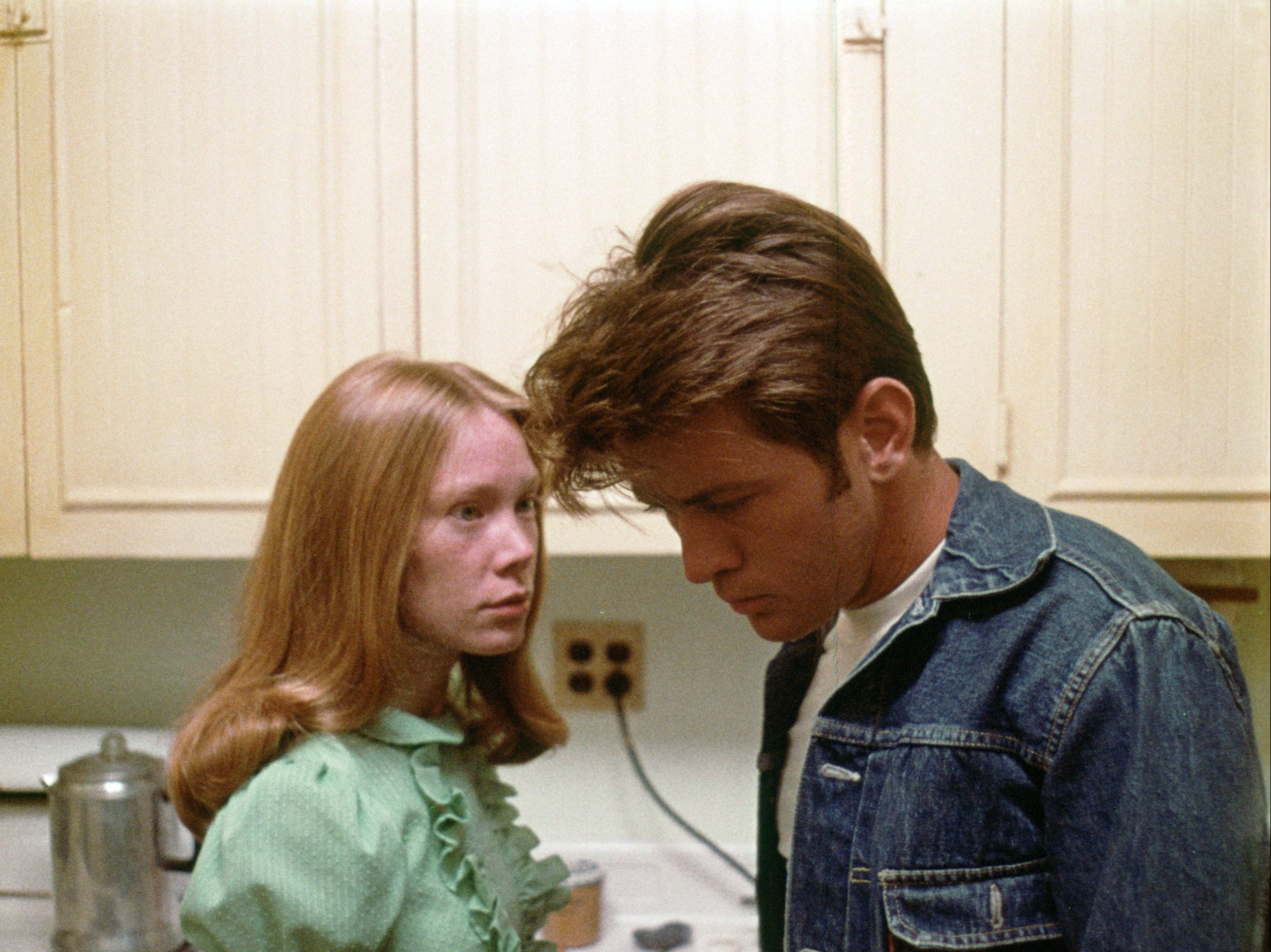 Sheen (right) played the temperamental spree killer Kit, based on Charles Starkweather, in 'Badlands'