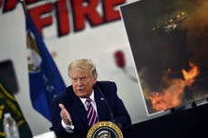 ‘Exploding trees’ and denying science: The truth about Trump’s two days of wild climate change claims