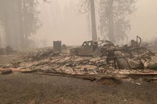 ‘It’s just ash’: British man and his family lose home to Oregon megafires