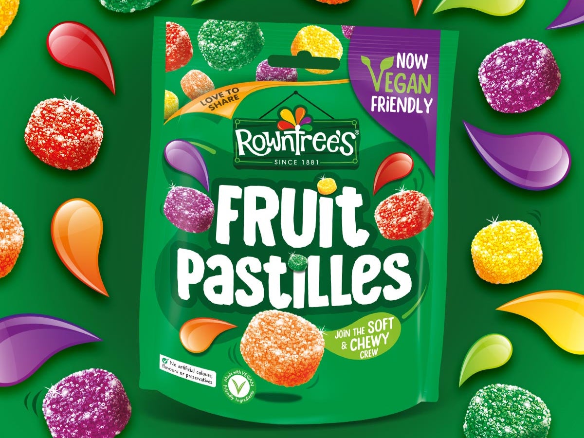 Rowntree's vegan-friendly Fruit Pastilles