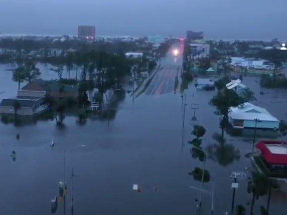 Drone footage reveals the terrifying aftermath of Hurricane Sally