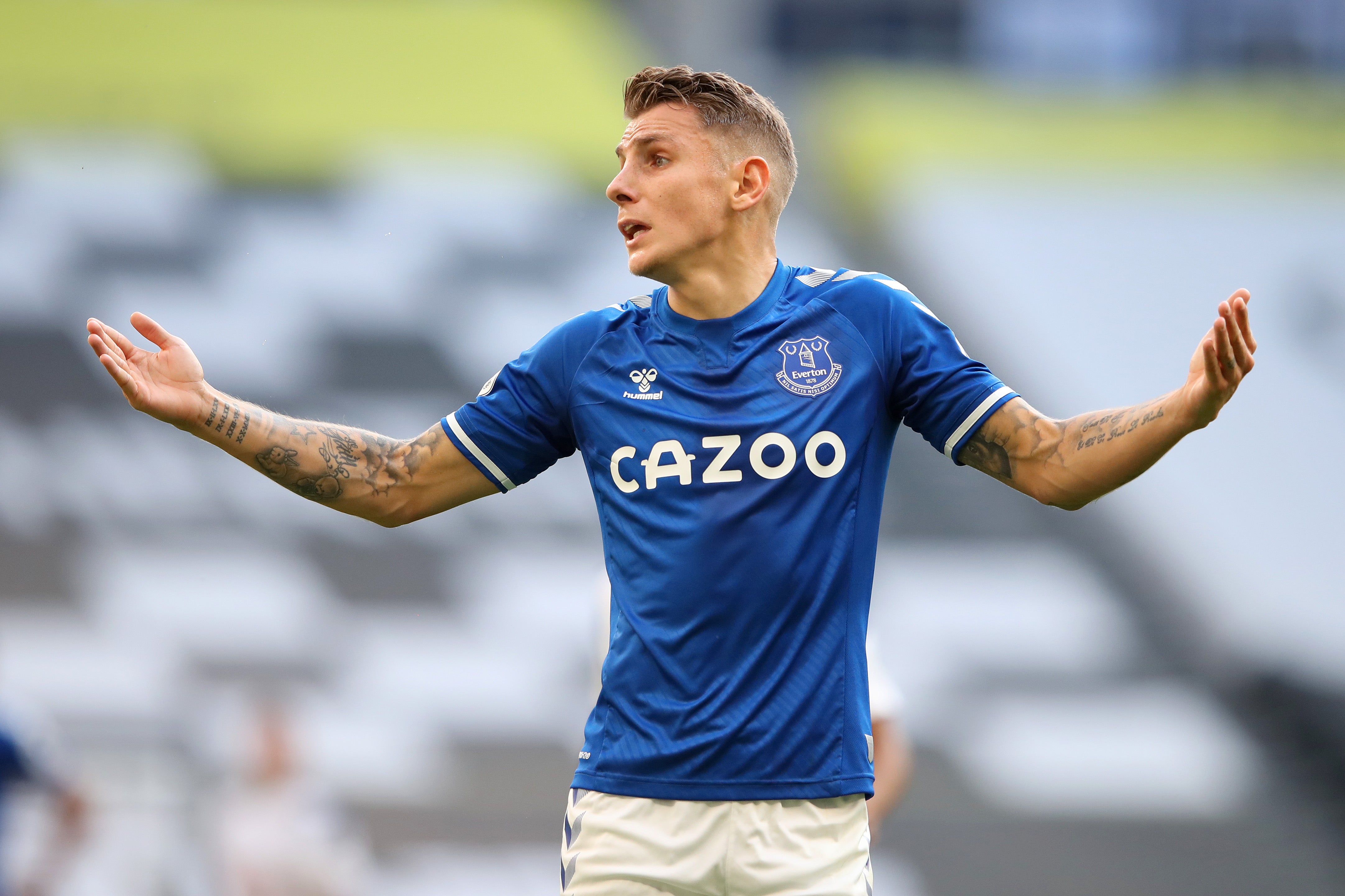 Everton defender Lucas Digne