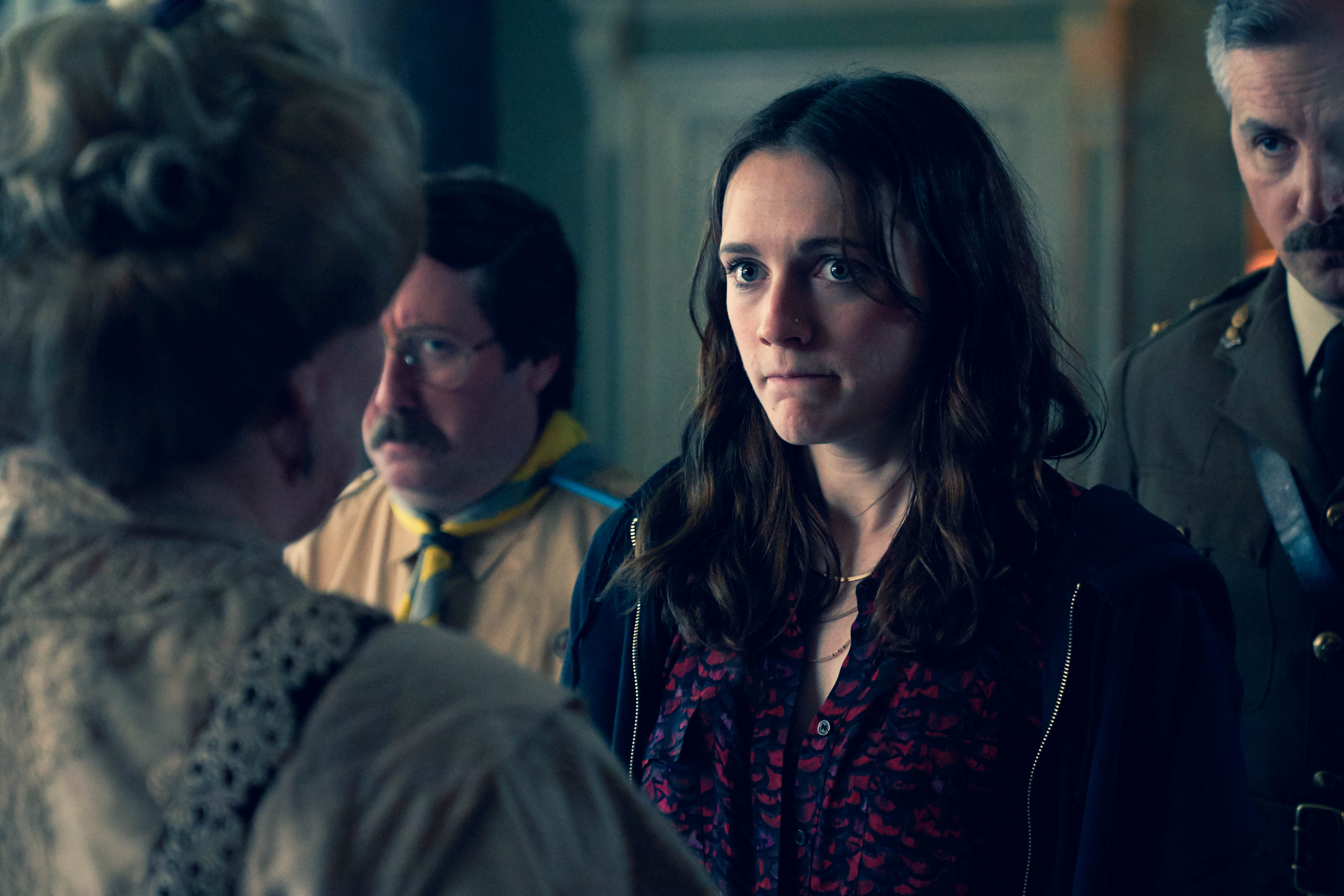 Charlotte Ritchie as Alison in the BBC sitcom 'Ghosts'