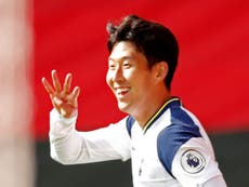 Son Heung-min hits four to inspire Tottenham to emphatic victory over Southampton