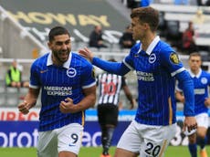 Neal Maupay strikes twice and Tariq Lamptey stars as Brighton thrash lacklustre Newcastle