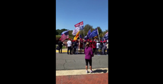 Fears of voter intimidation in 2020 election as Trump supporters block polling station in Virginia