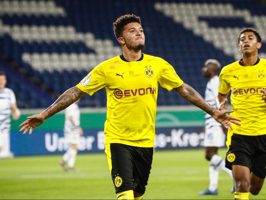 Borussia Dortmund winger Jadon Sancho