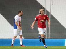 Donny van de Beek laments Manchester United’s lethargic play during defeat by Crystal Palace