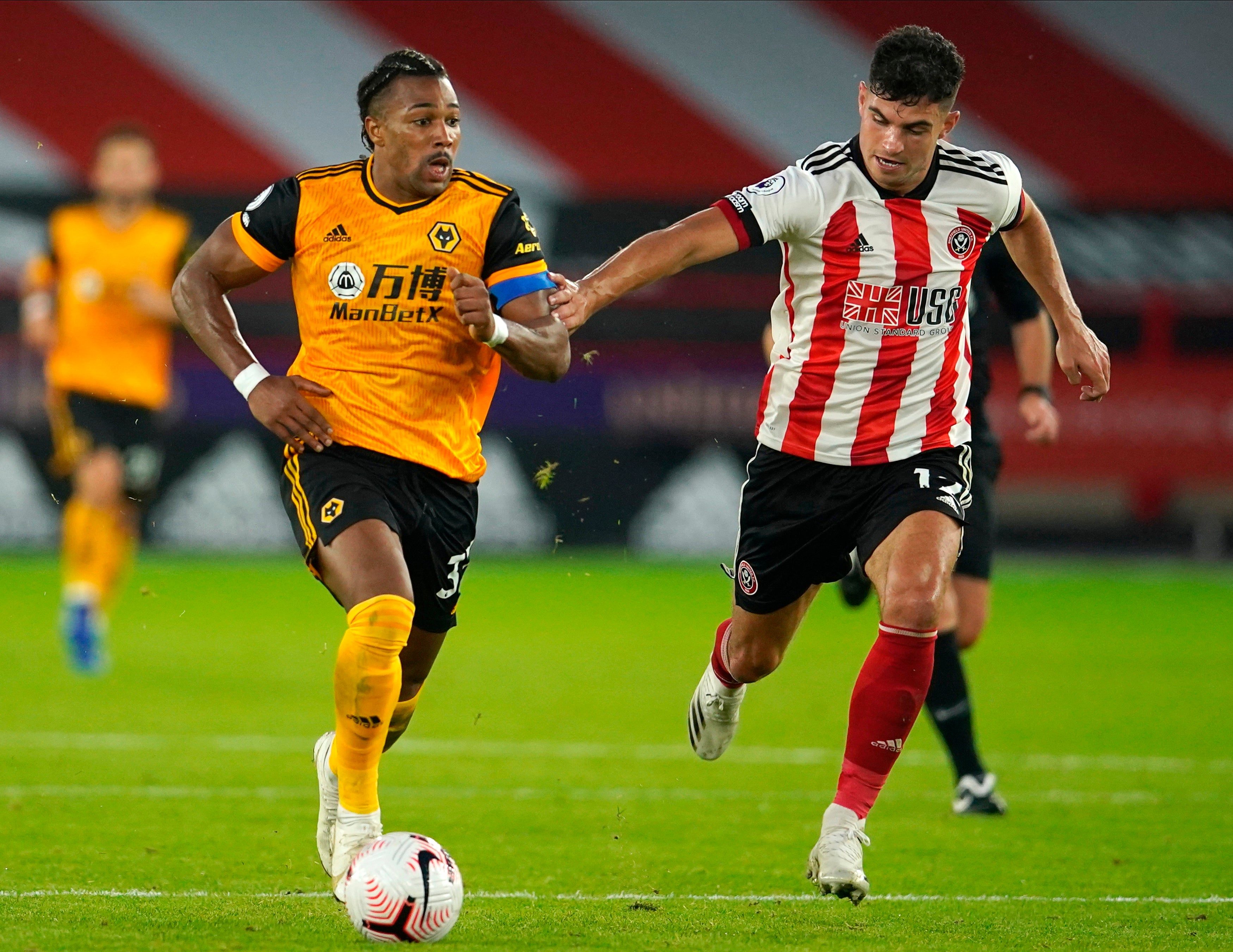 John Egan, right, and his Blades teammates were run ragged by Wolves