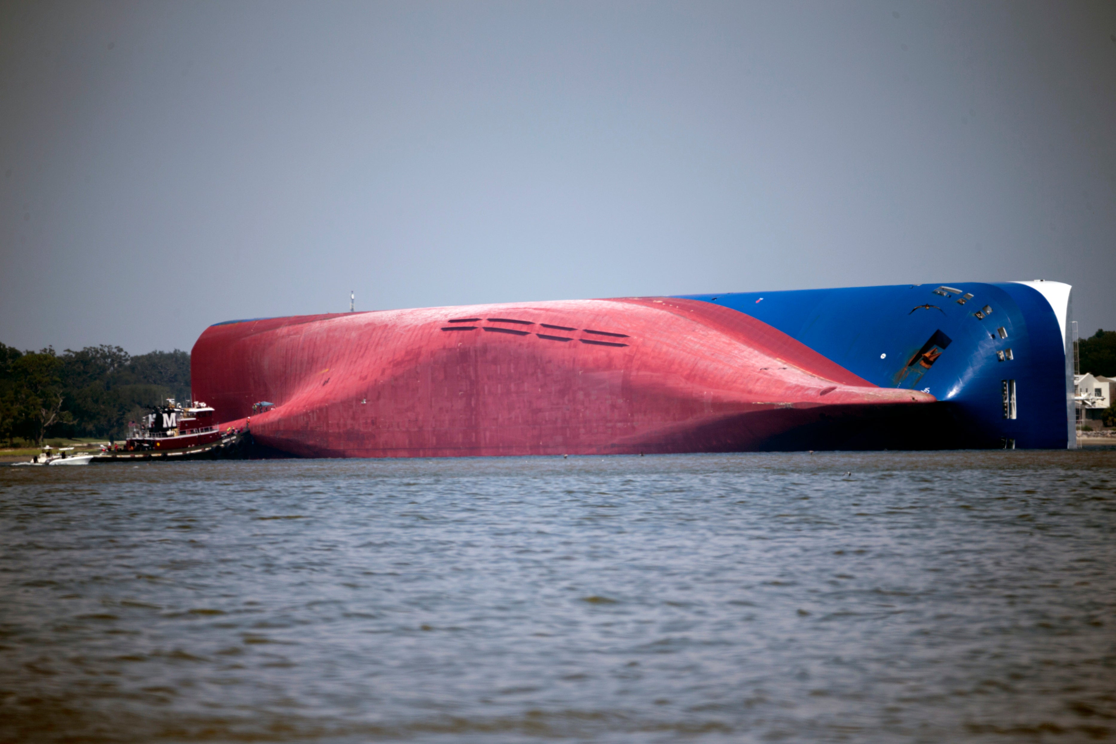 Overturned Cargo Ship-Georgia