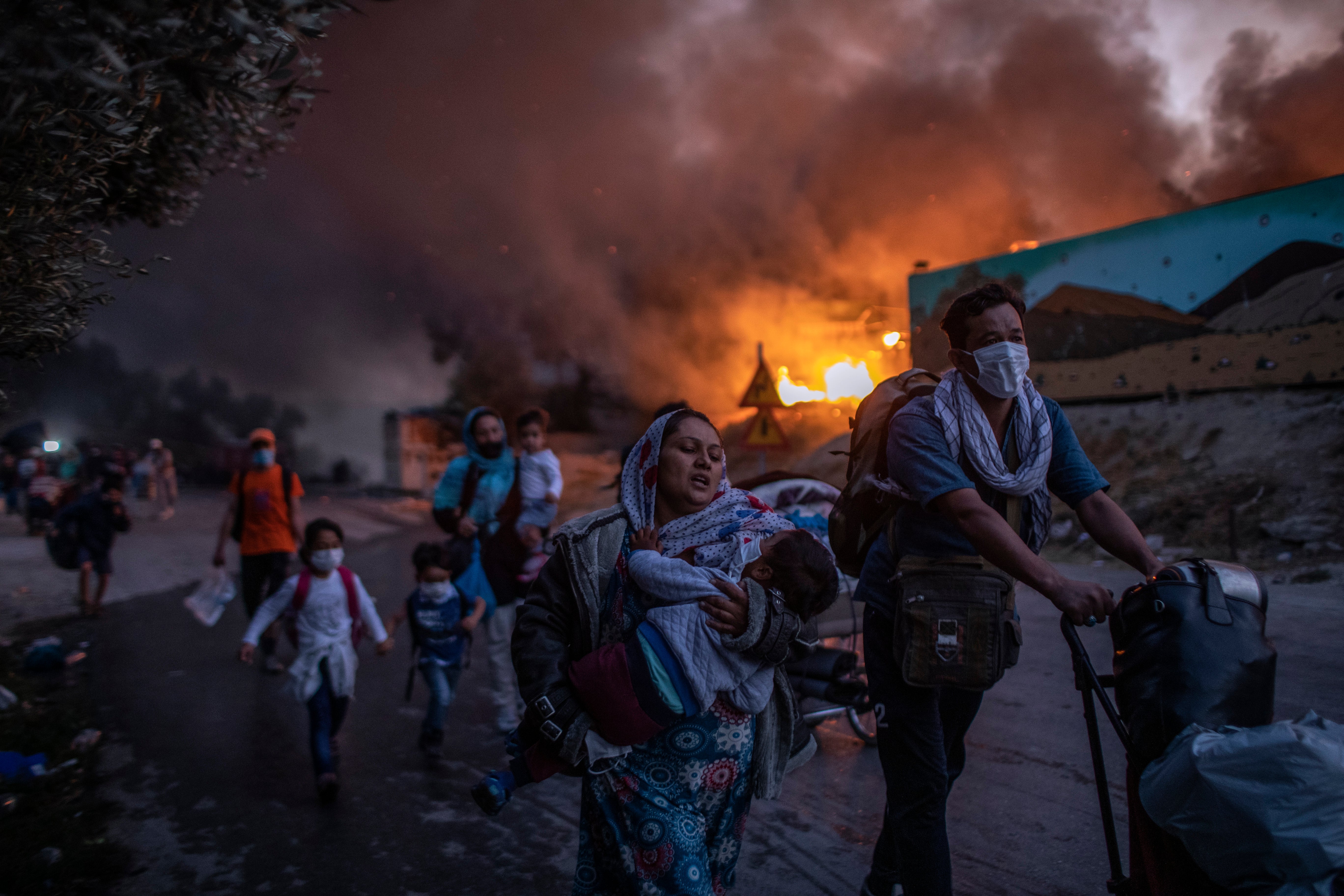 Greece Migrants The End Of Moria Photo Gallery