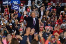 Trump Pennsylvania rally: Images reveal packed and half maskless crowd as president mocks Biden for social distancing