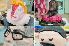 ‘Like there’s been a fire at Madame Tussauds': Bake Off fans react to ‘hilarious’ celebrity cake bust challenge