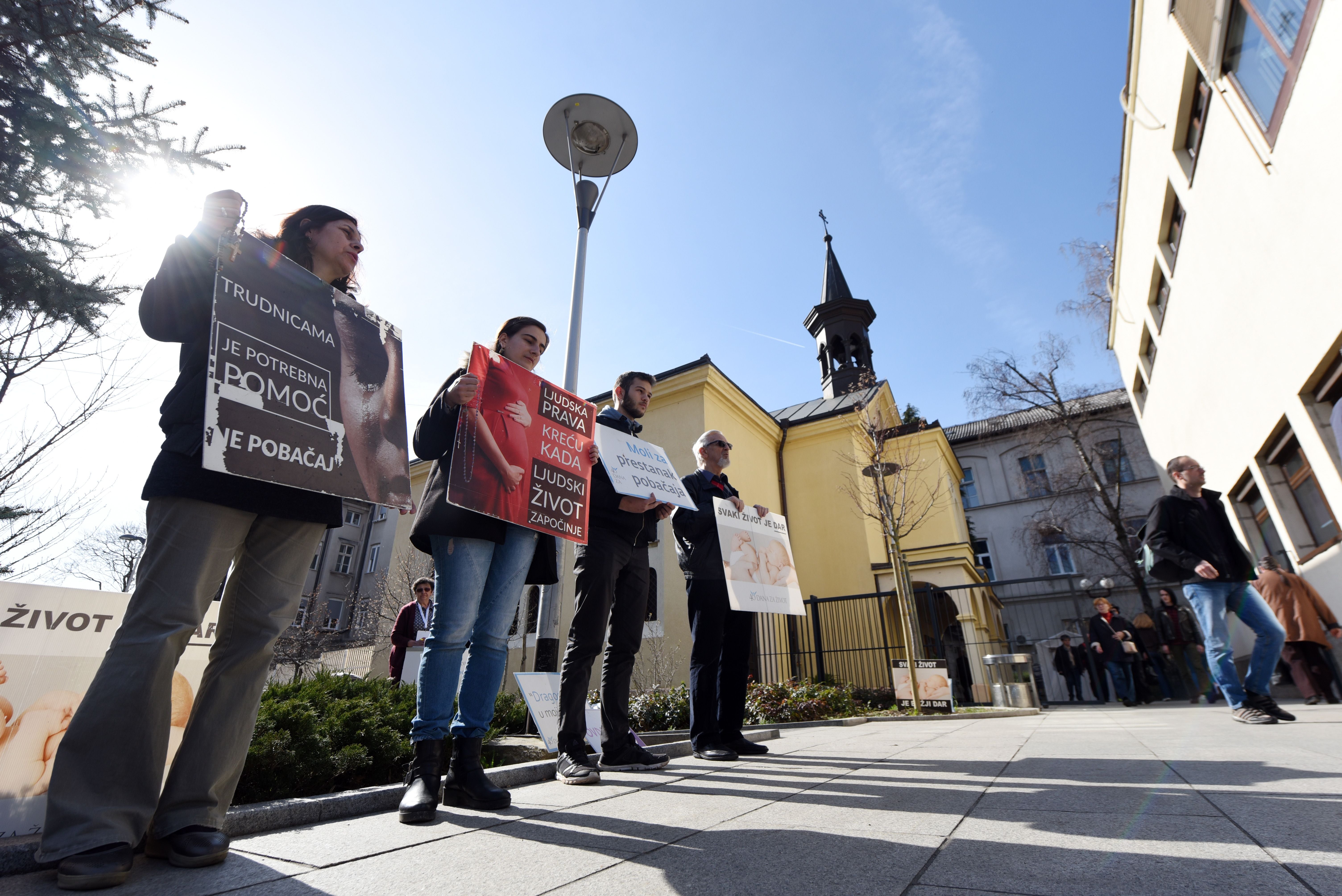 Abortion providers warn the protesters, who are known for harassing women seeking abortions, put the health of thousands of women at risk as they infringe coronavirus restrictions