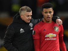 ‘He needs to learn how to head a ball’: Manchester United boss Ole Gunnar Solskjaer on Mason Greenwood’s fatal flaw as a striker