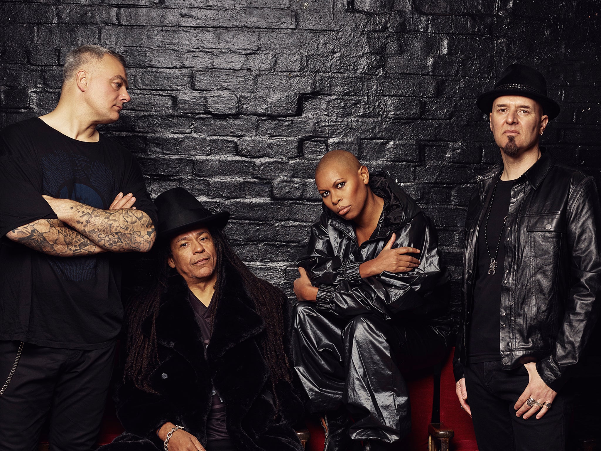 Skunk Anansie members Mark Robinson, Cass, Skin and Ace