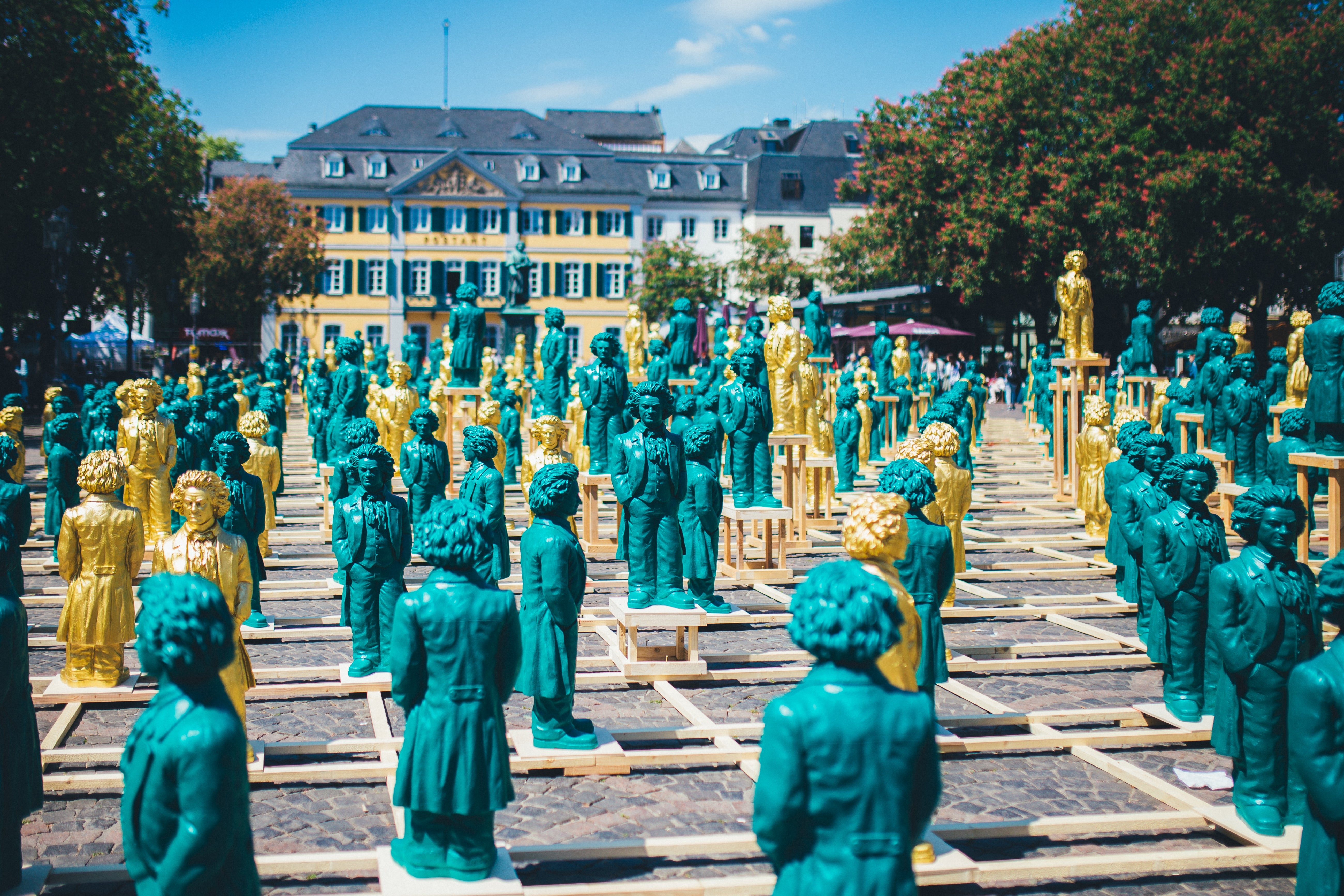 An art installation by Ottmar Horl. Why is Beethoven so revered in Bonn?