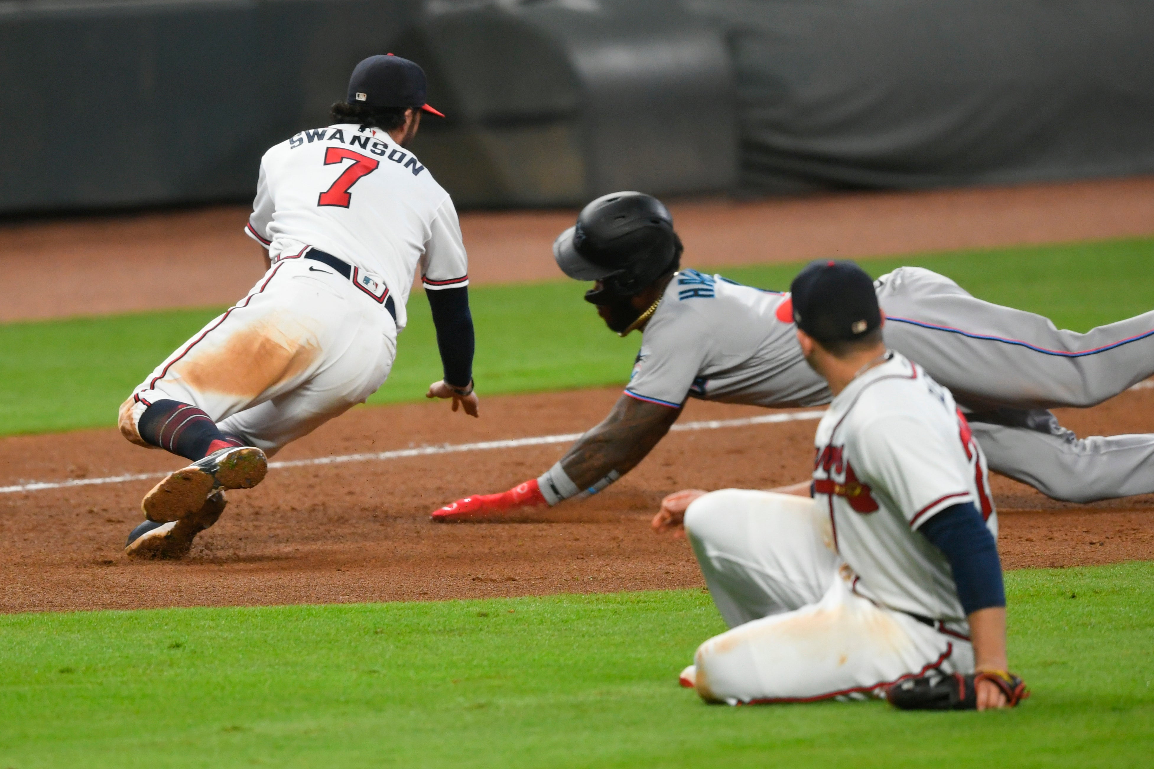 Marlins Braves Baseball