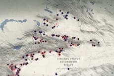 China has built nearly 400 internment camps in Xinjiang