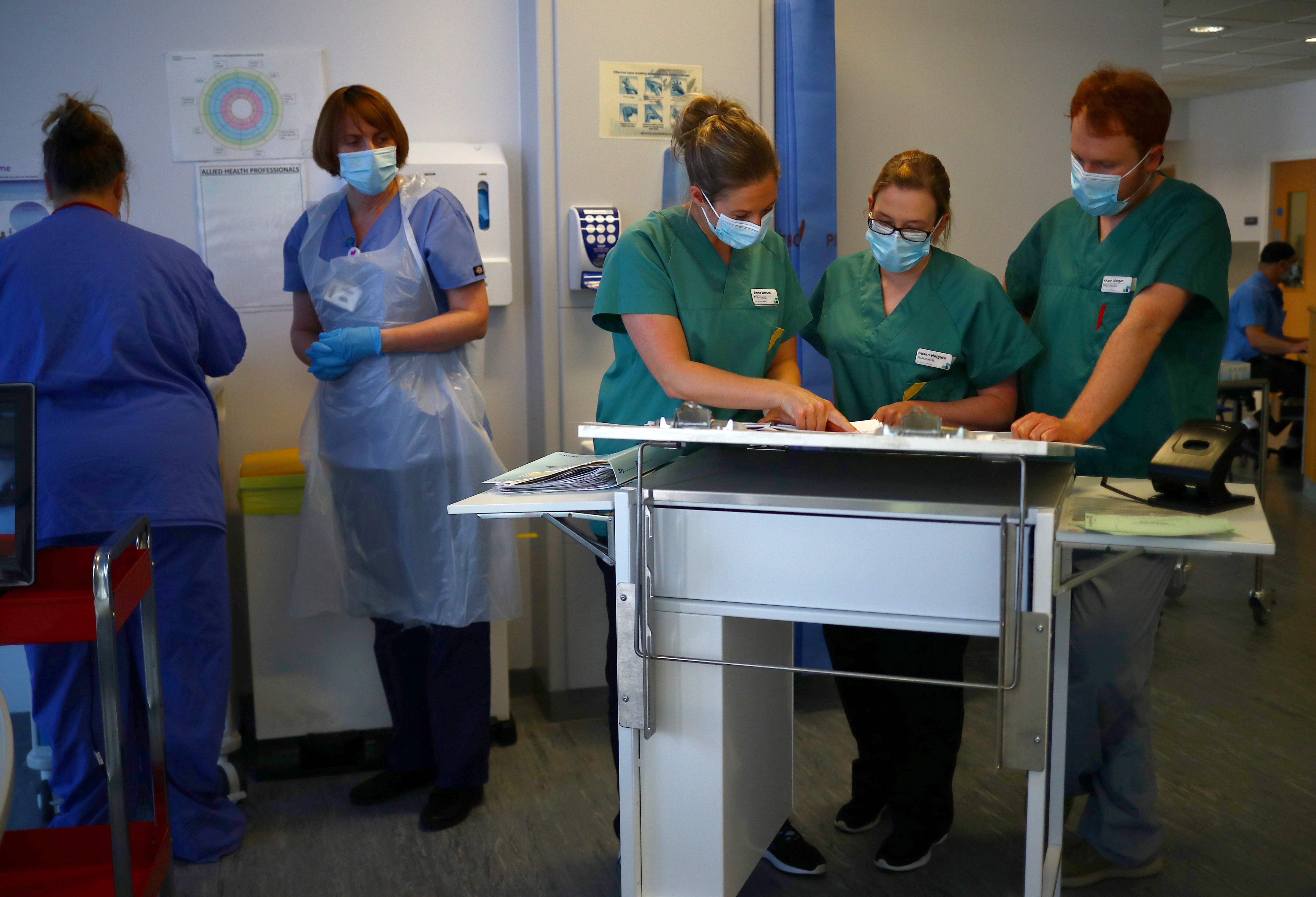 NHS staff at Royal Blackburn Teaching Hospital