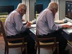 91-year-old professor captured teaching virtually goes viral