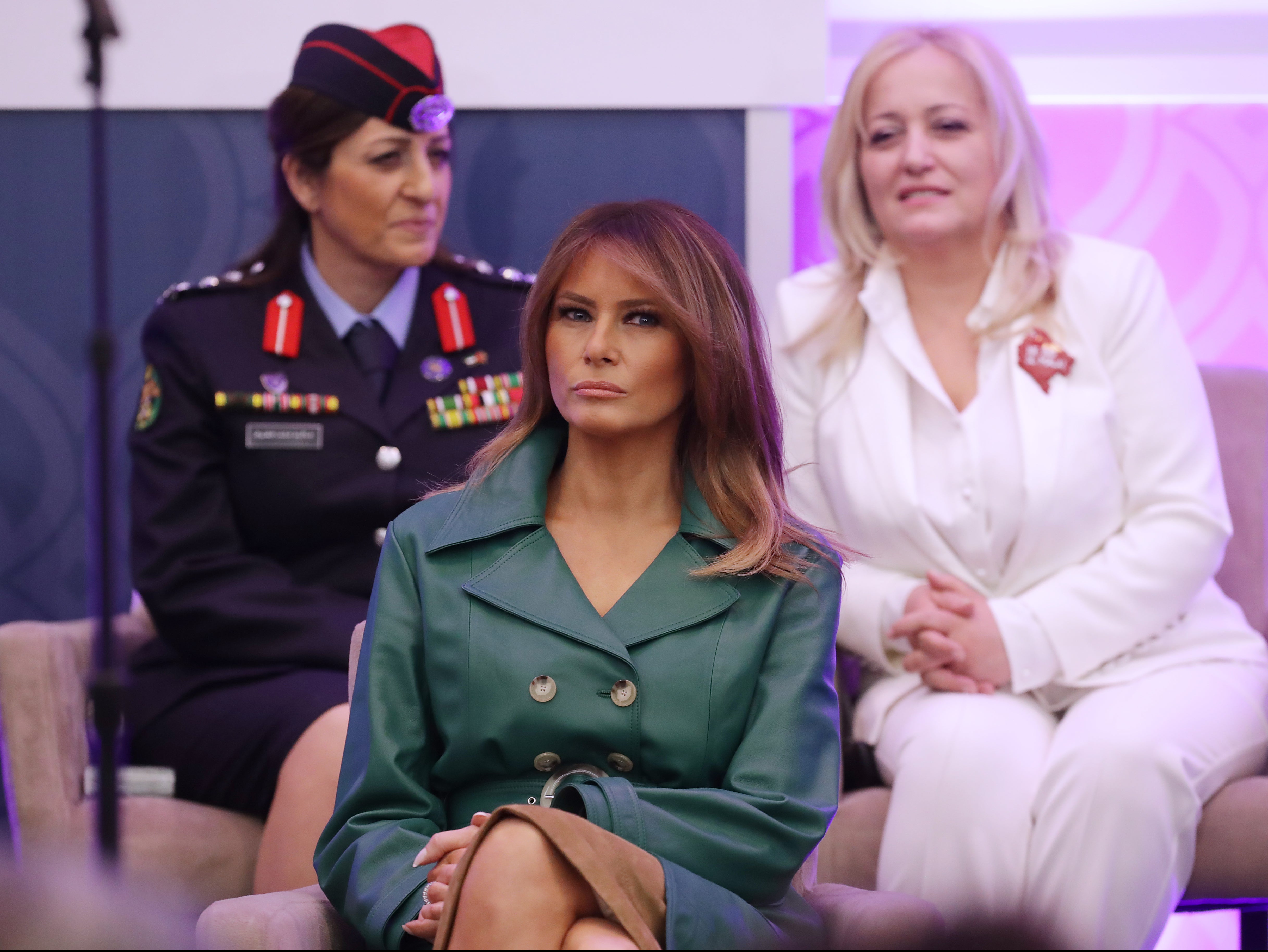 First lady Melania Trump attends the International Women of Courage Awards in 2019