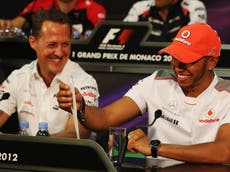 Formula One: Lewis Hamilton shares memories of Michael Schumacher as he closes on Ferrari legend’s win record