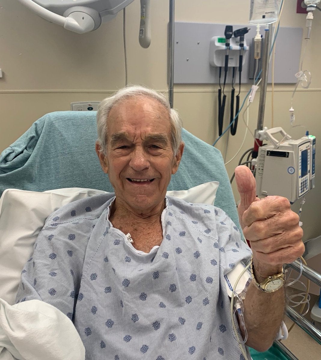 Ron Paul recovering in hospital from a medical emergency