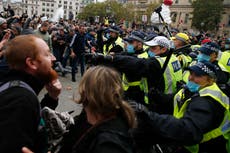 Police shut down anti-lockdown rally in London
