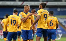 Richarlison’s controversial penalty sends Everton past Crystal Palace and top of the Premier League