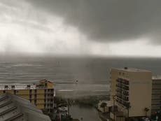 Surprise tornado hits South Carolina beach