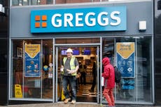 Greggs hints it may have to cut jobs when furlough scheme ends