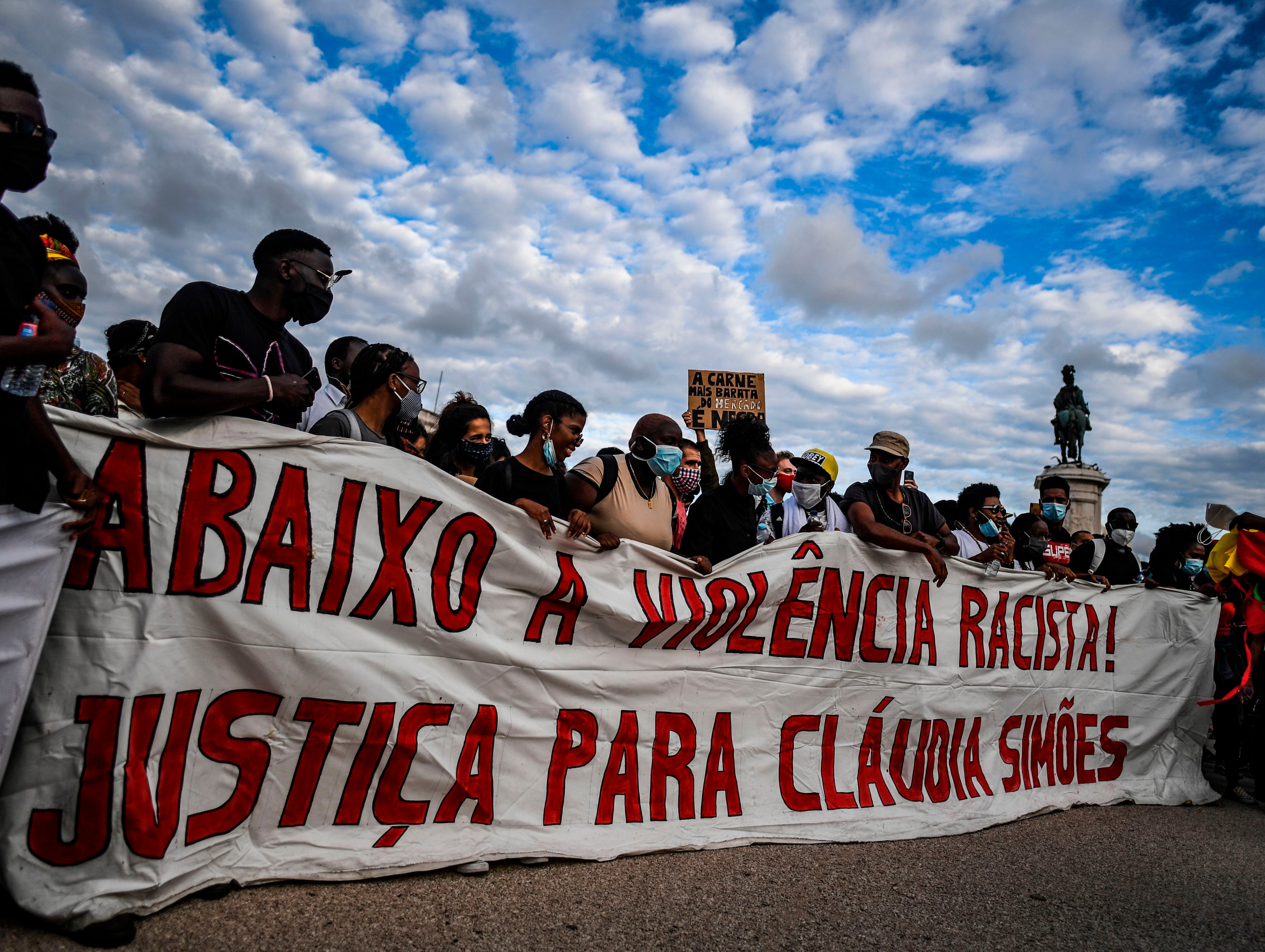 Protesters demonstrated against racism and fascism in Portugal earlier this year amid fears over the country's far-right