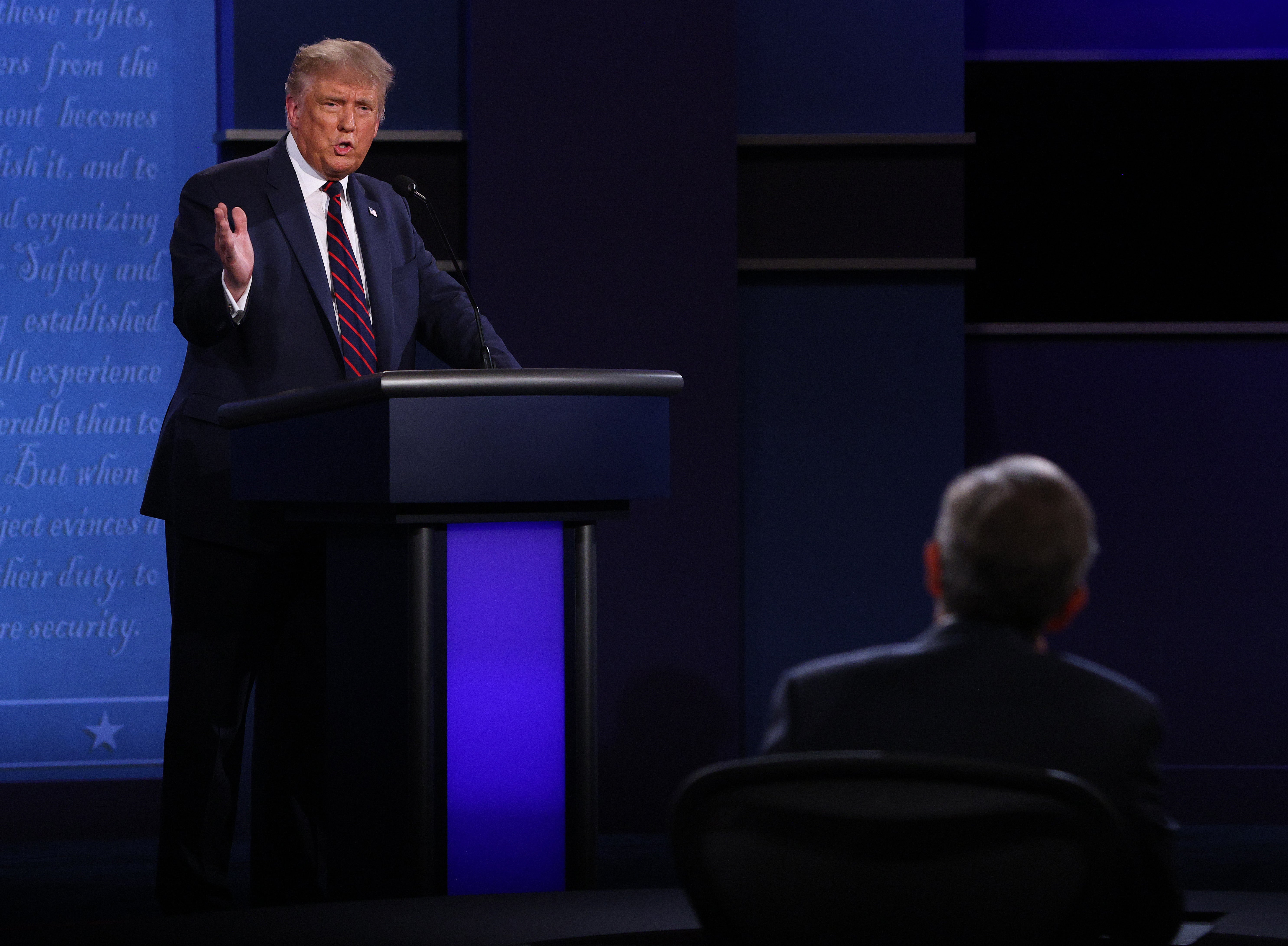 ‘I guess I'm debating you': Trump rages against moderator minutes into Biden debate