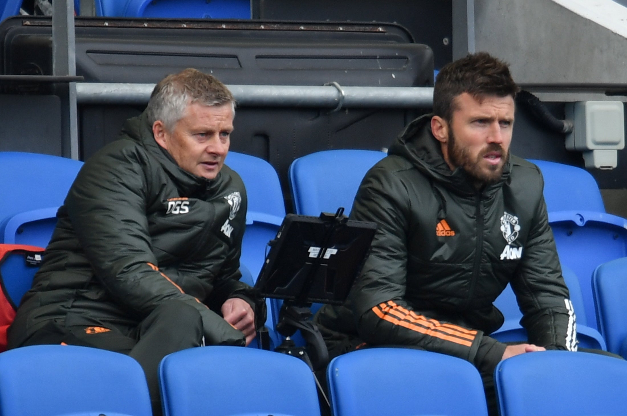 Carrick worked alongside Solskjaer at Manchester United