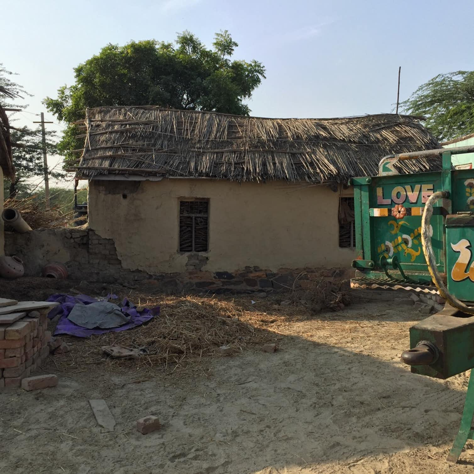 A house in the village of Mewat, Haryana