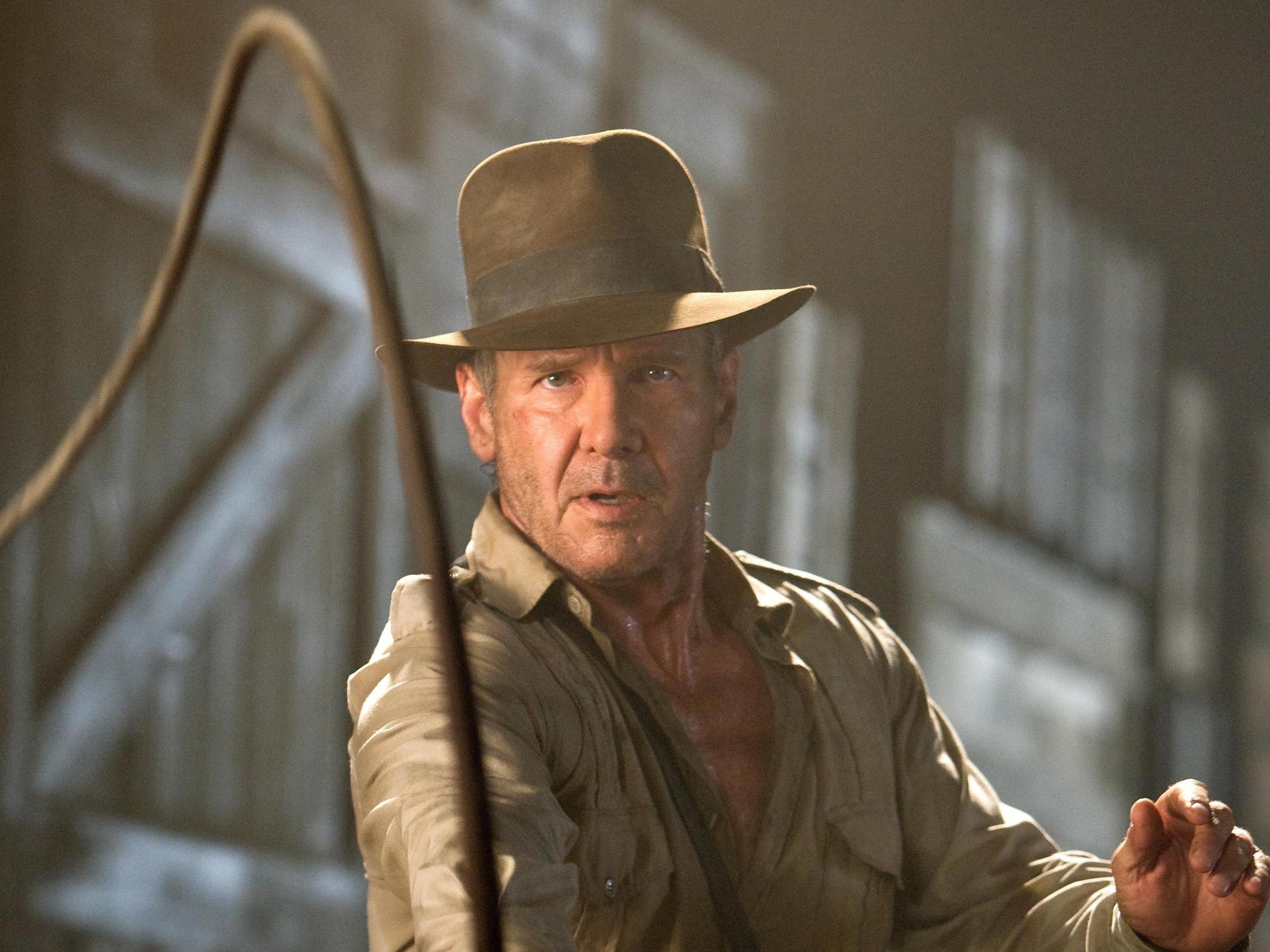 Harrison Ford playing Indiana Jones