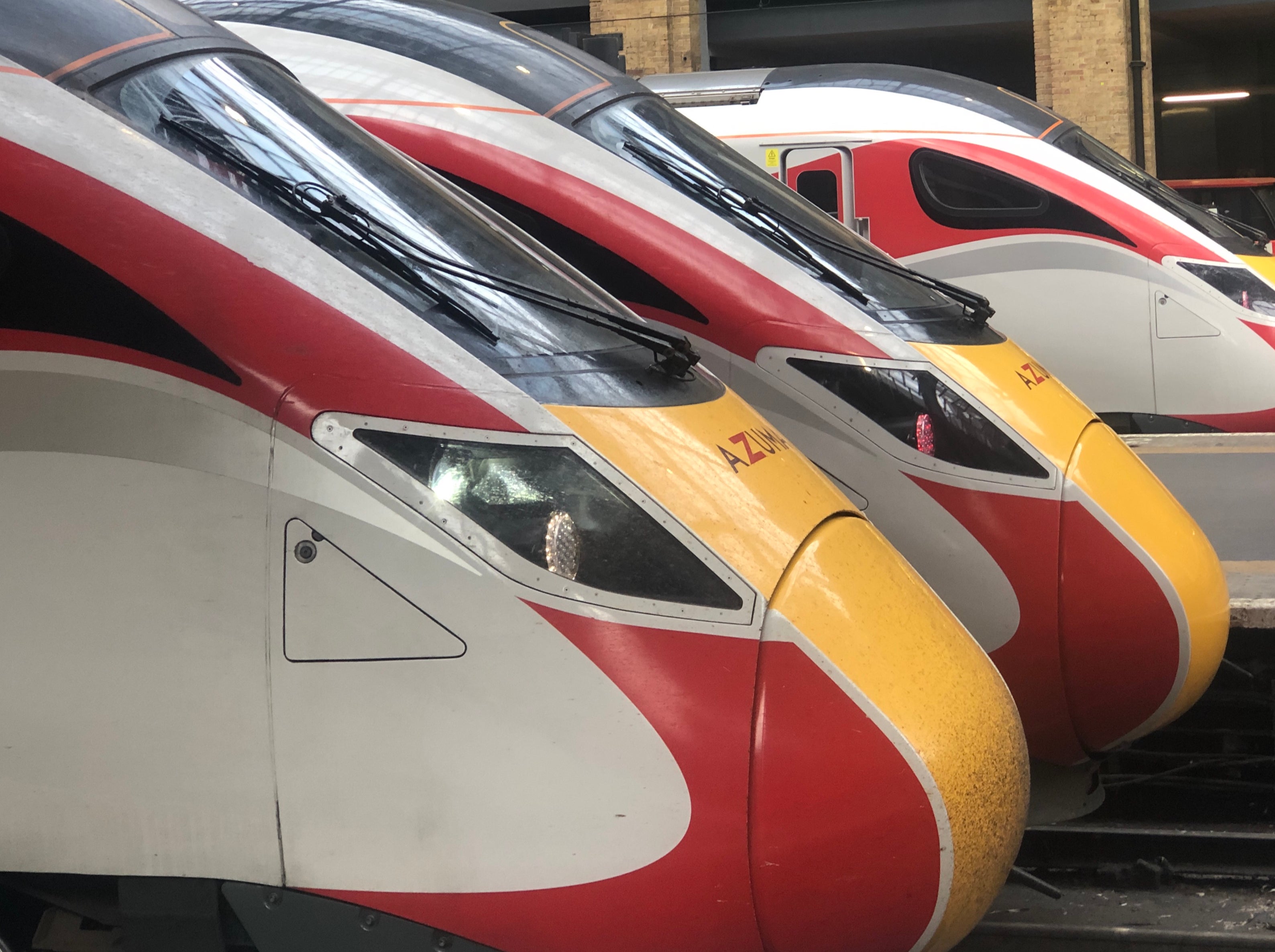 Crowd pleasers: LNER Azuma trains at London King's Cross